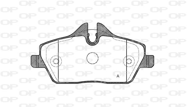 OPEN PARTS Комплект тормозных колодок, дисковый тормоз BPA1131.30